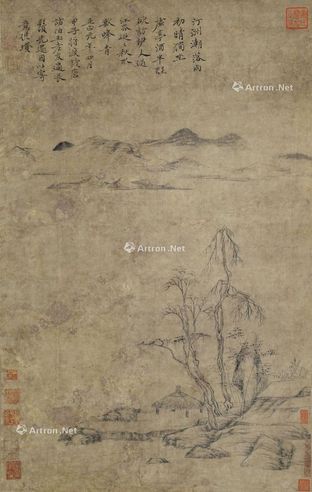 倪瓒 山亭清幽图