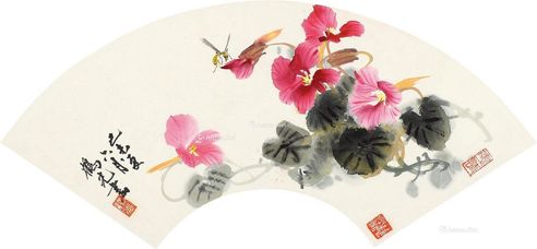 应鹤光 消夏图