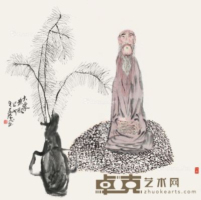 袁武 大象无形 68×68cm