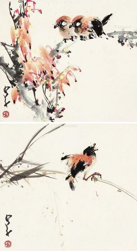 赵少昂 花鸟