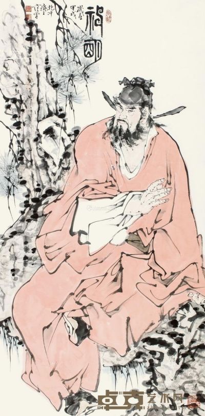 范曾 神明 137×68cm