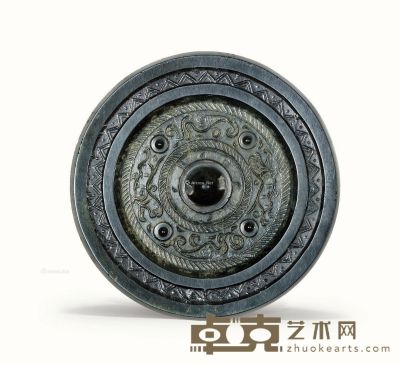 西汉 四乳朱雀白虎镜 直径9.6cm