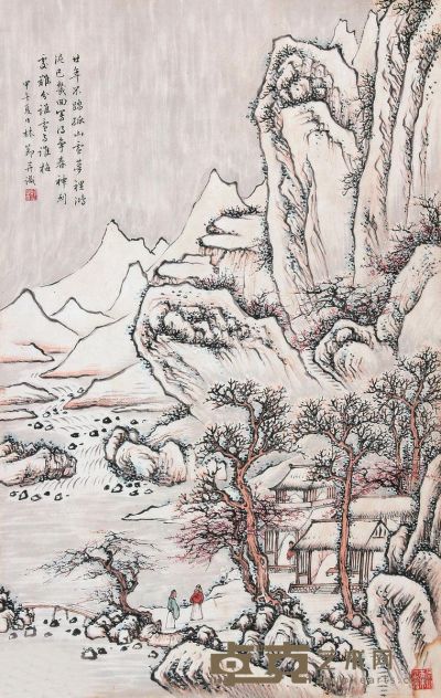 林节 孤山梅景 66×42cm