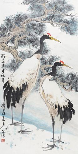 董希源 双寿图