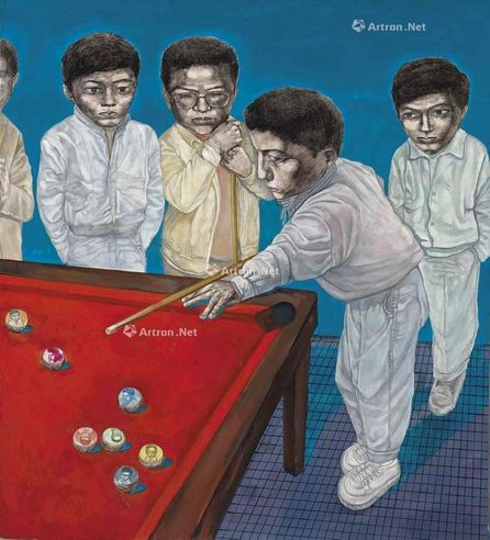 忻海洲 1992年作 游戏规则之二 油彩 画布