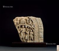 3-4世纪 右犍陀罗石雕供养说法图