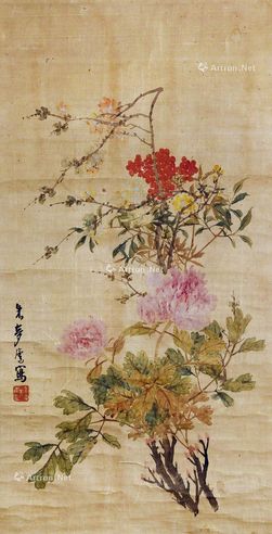 朱梦庐 花卉