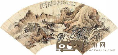 潘季华 溪林秋霁 18×48cm