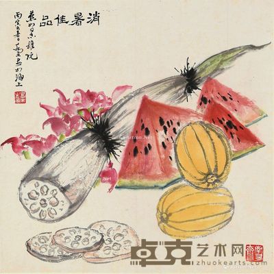 乔木 消暑佳品 48×48cm