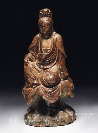 木雕观自在菩萨坐像