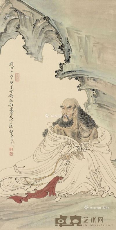 任重 达摩 68×34cm
