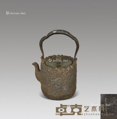 三越岩款铁壶 长13cm