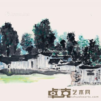 李学功 依水而居 68×68cm