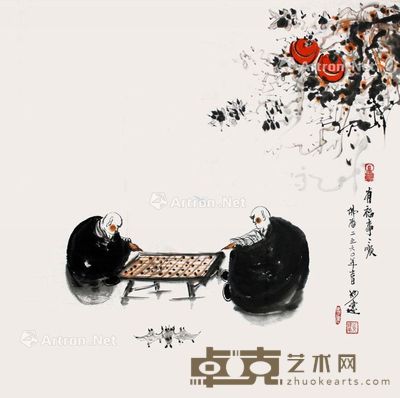 黄建南 有福事事顺 68×68cm