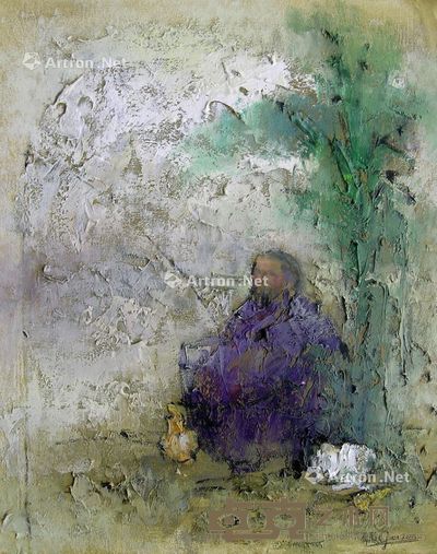 管伟骏 垂钓 40×50cm