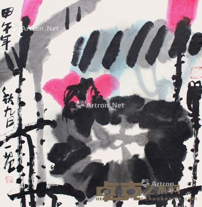 姜国华 花鸟 68×68cm