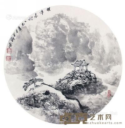 李百战 棋亭春秋 42×42cm