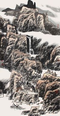 张廷禄 幽谷秋居图
