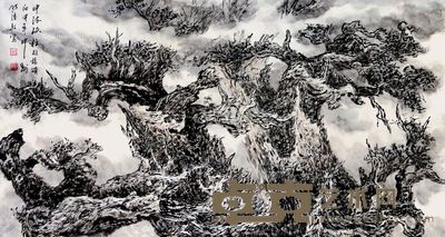 张凌超 中流砥柱 96×180cm