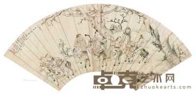 王子鹤 人物 18×51cm