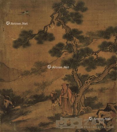 佚名 观鹤图 32×29cm