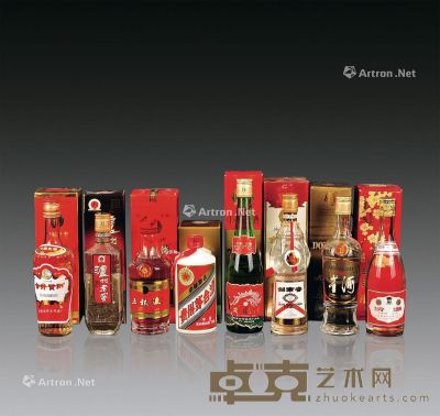 1980-1990年代中国八大名酒1套8瓶 