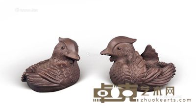 蒋艺华鸳鸯纸镇 (一对) 长8.5cm