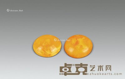 老蜜蜡耳夹 2.25cm;重5.7g