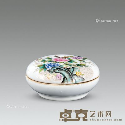 民国 居仁堂花卉墨盒 10cm