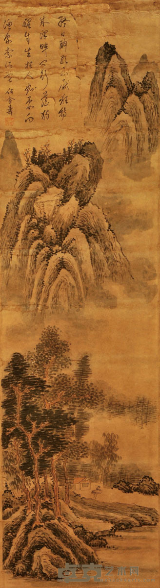 何金寿 山水 144*39