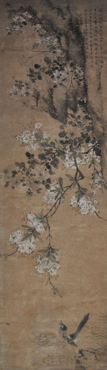 图明阿 花鸟 103*30cm
