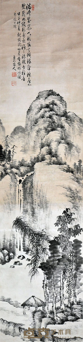 佚名 山水 135*32
