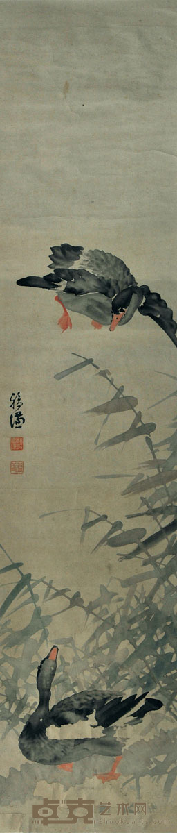 杨福谦 芦雁图 136*30