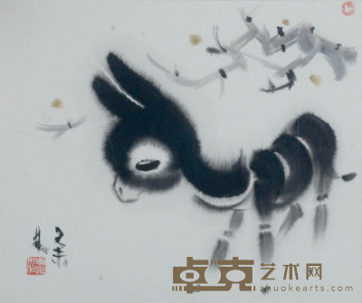 韩美林 驴 31×38cm 约1.1平尺