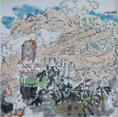 黄少华 人物 68×67cm 约4平尺