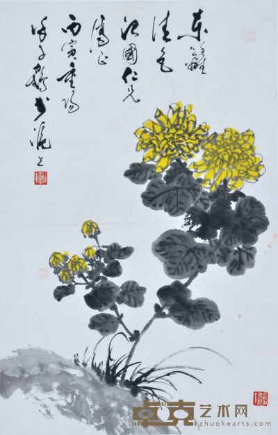 徐子鹤 菊花 44×69cm 约2.7平尺