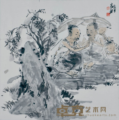 王家训 人物 68×68cm 约4.0平尺