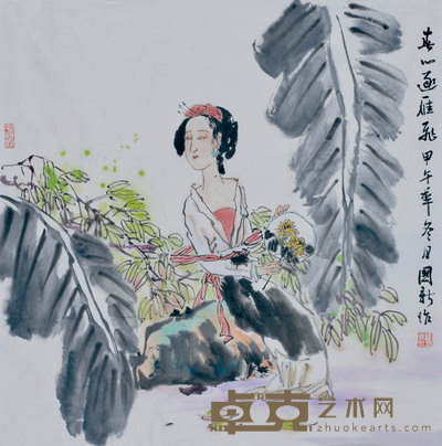 杨国新 人物 68×68cm 约4.0平尺