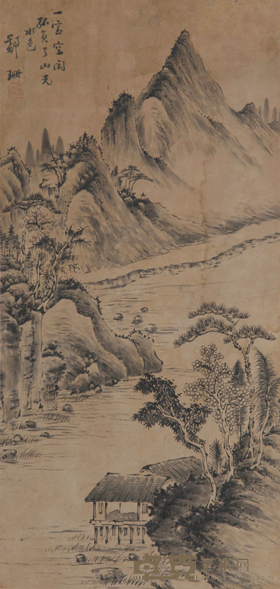 郑珊 山水 32×66㎝