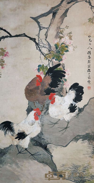程士芬 大吉图 73×141㎝