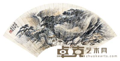 萧愻 山水 18×50cm