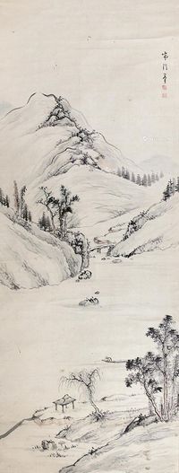 张荃 山水