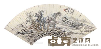 潘文熊 山水 18×52cm