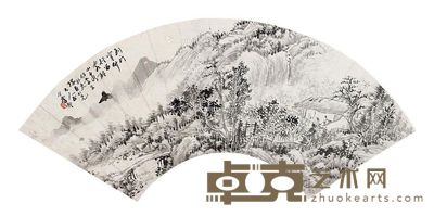 李墅 书法山水 54×18cm