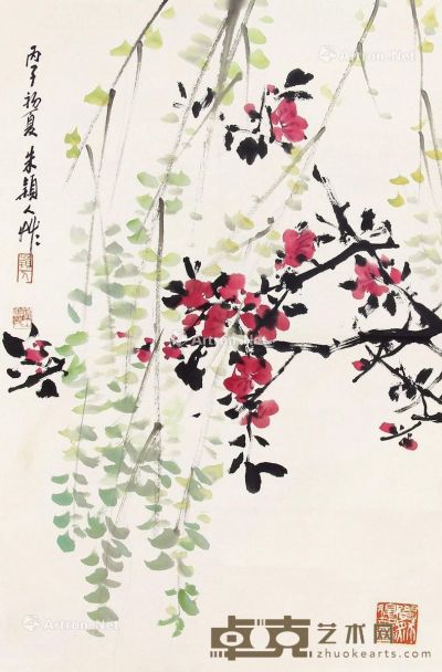 朱颖人 花卉 69×45cm
