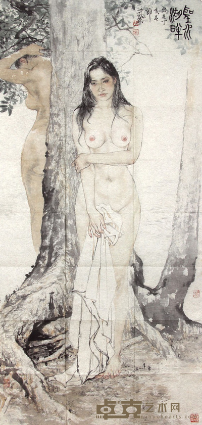 何家英 圣水湖畔 142x68