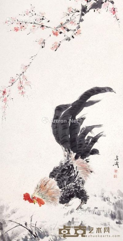 王雪涛 大吉图 135×68cm