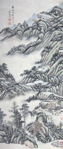 黎三櫵 秋山访友图