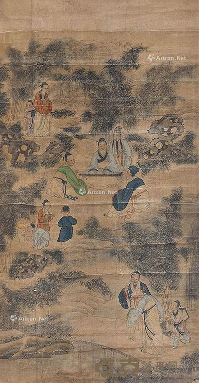 佚名 雅集 105×55cm