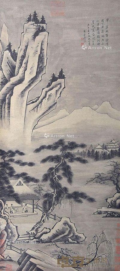 王昱 松山雅聚 129×56cm